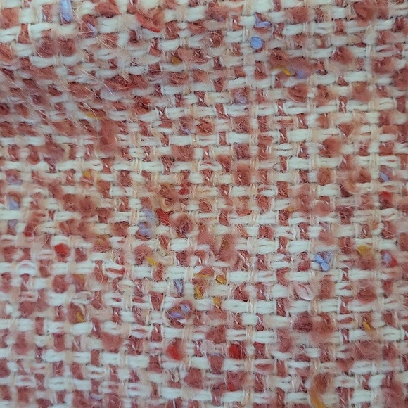 J. Crew Daphne Top Coat Italian Tweed Guava Pink Size 12 - Picture 11 of 11